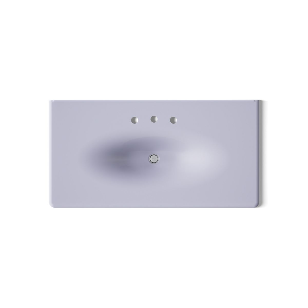KOHLER Iron/Impressions 43" Enameled cast iron vanity top with integrated oval sink