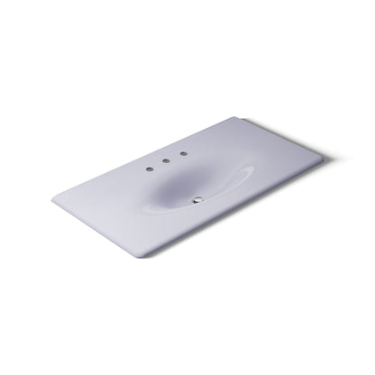 KOHLER Iron/Impressions 43" Enameled cast iron vanity top with integrated oval sink
