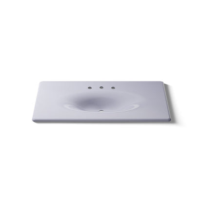 KOHLER Iron/Impressions 43" Enameled cast iron vanity top with integrated oval sink
