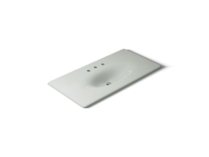 KOHLER Iron/Impressions 43" Enameled cast iron vanity top with integrated oval sink