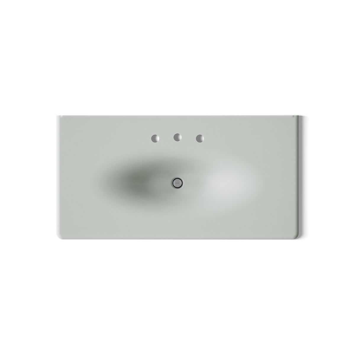 KOHLER Iron/Impressions 43" Enameled cast iron vanity top with integrated oval sink