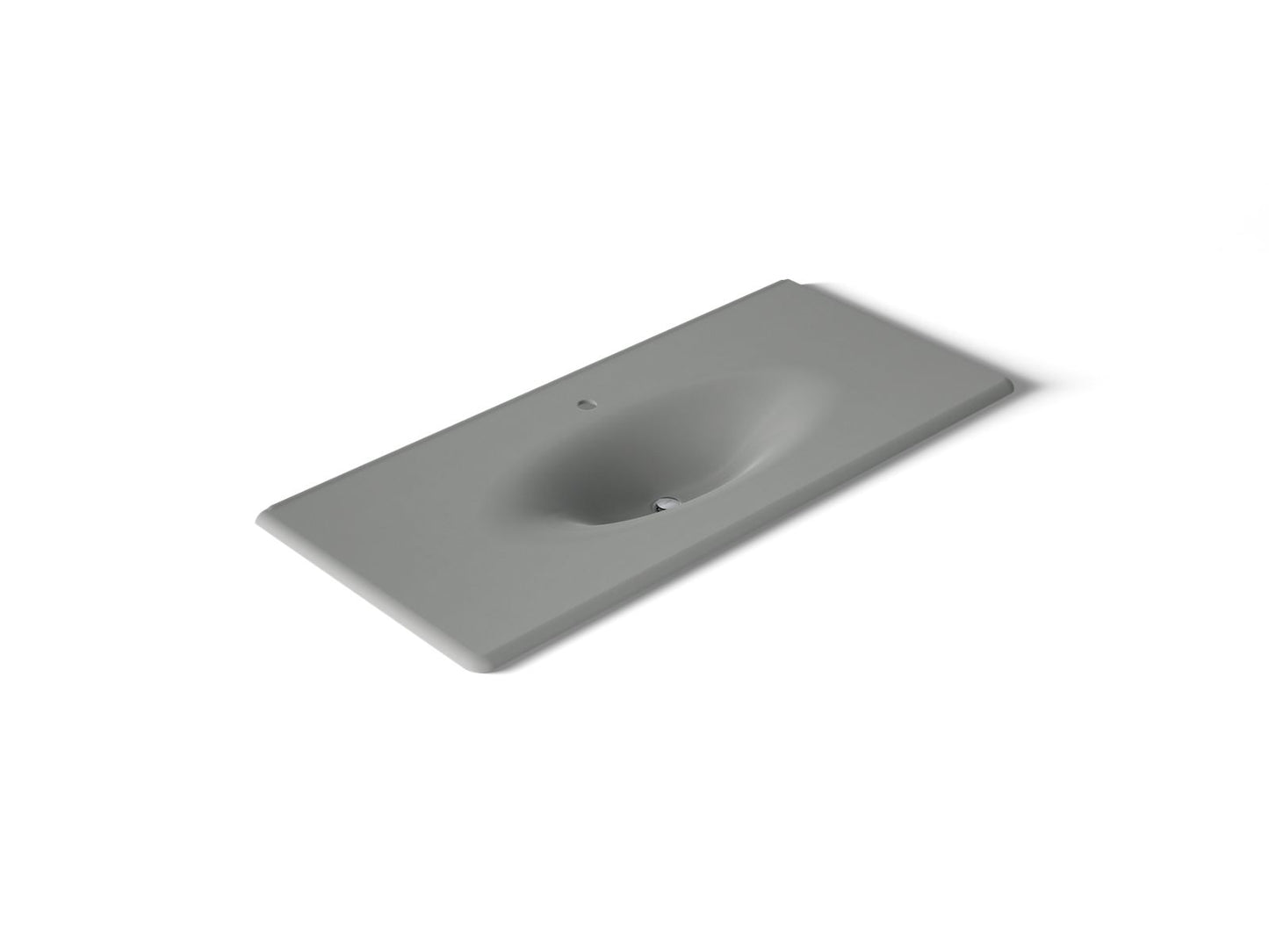 KOHLER Iron/Impressions 49" Enameled cast iron vanity top with integrated oval sink