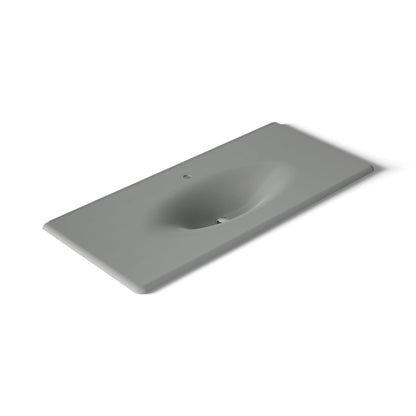 KOHLER Iron/Impressions 49" Enameled cast iron vanity top with integrated oval sink