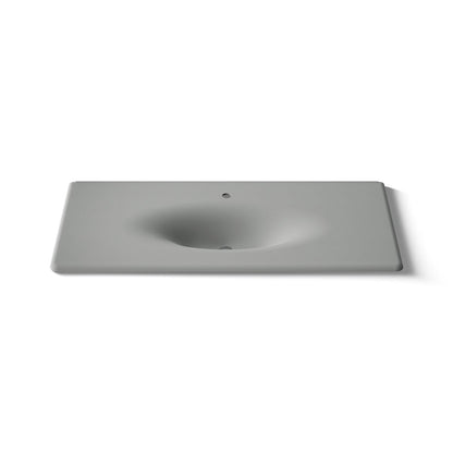 KOHLER Iron/Impressions 49" Enameled cast iron vanity top with integrated oval sink