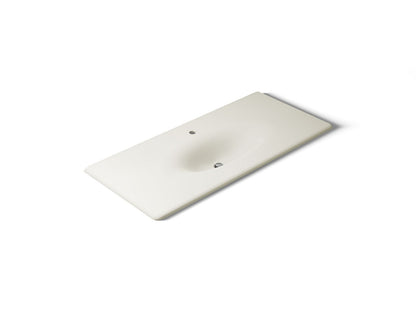 KOHLER Iron/Impressions 49" Enameled cast iron vanity top with integrated oval sink