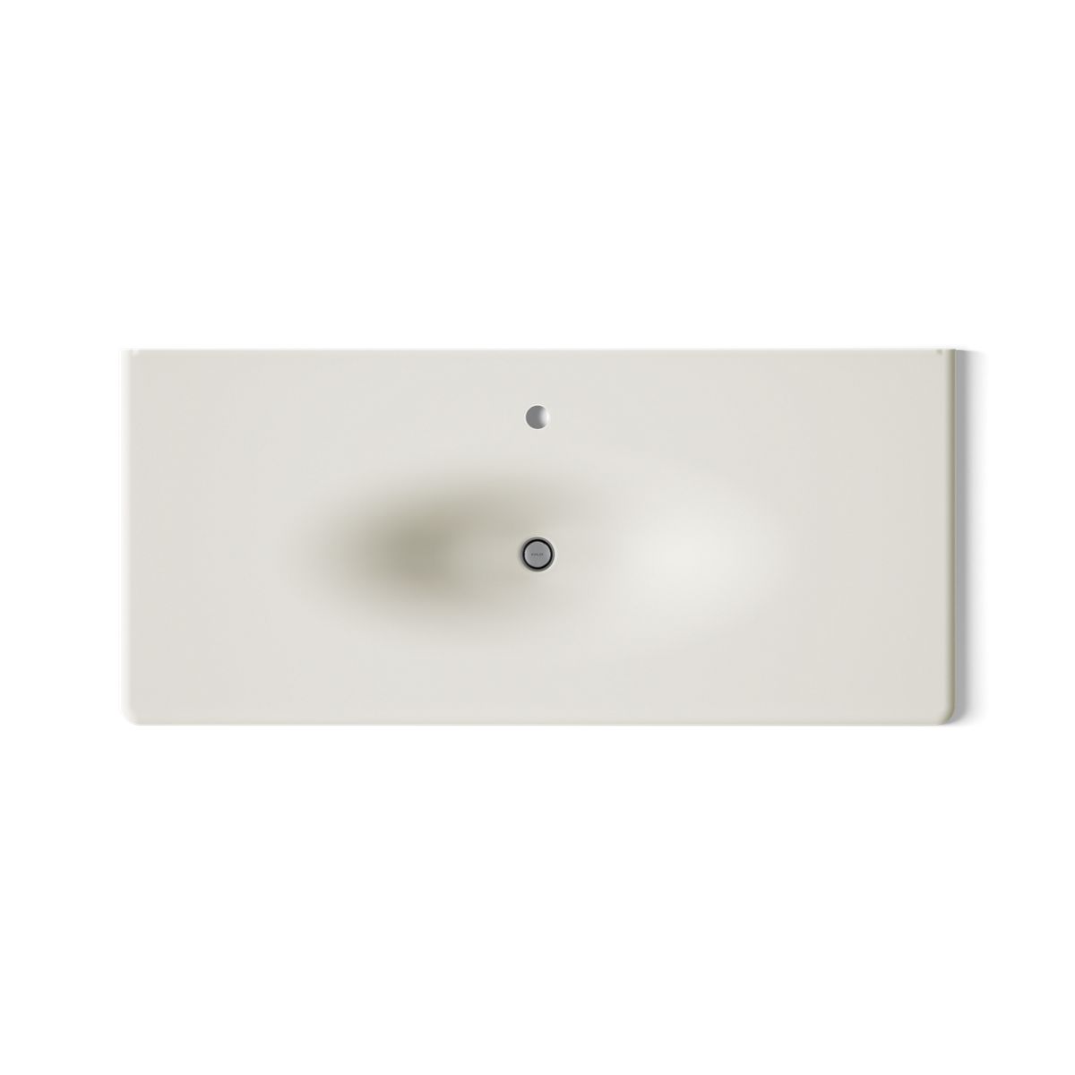 KOHLER Iron/Impressions 49" Enameled cast iron vanity top with integrated oval sink