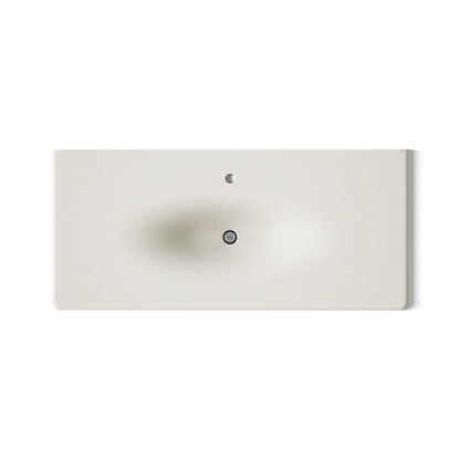 KOHLER Iron/Impressions 49" Enameled cast iron vanity top with integrated oval sink