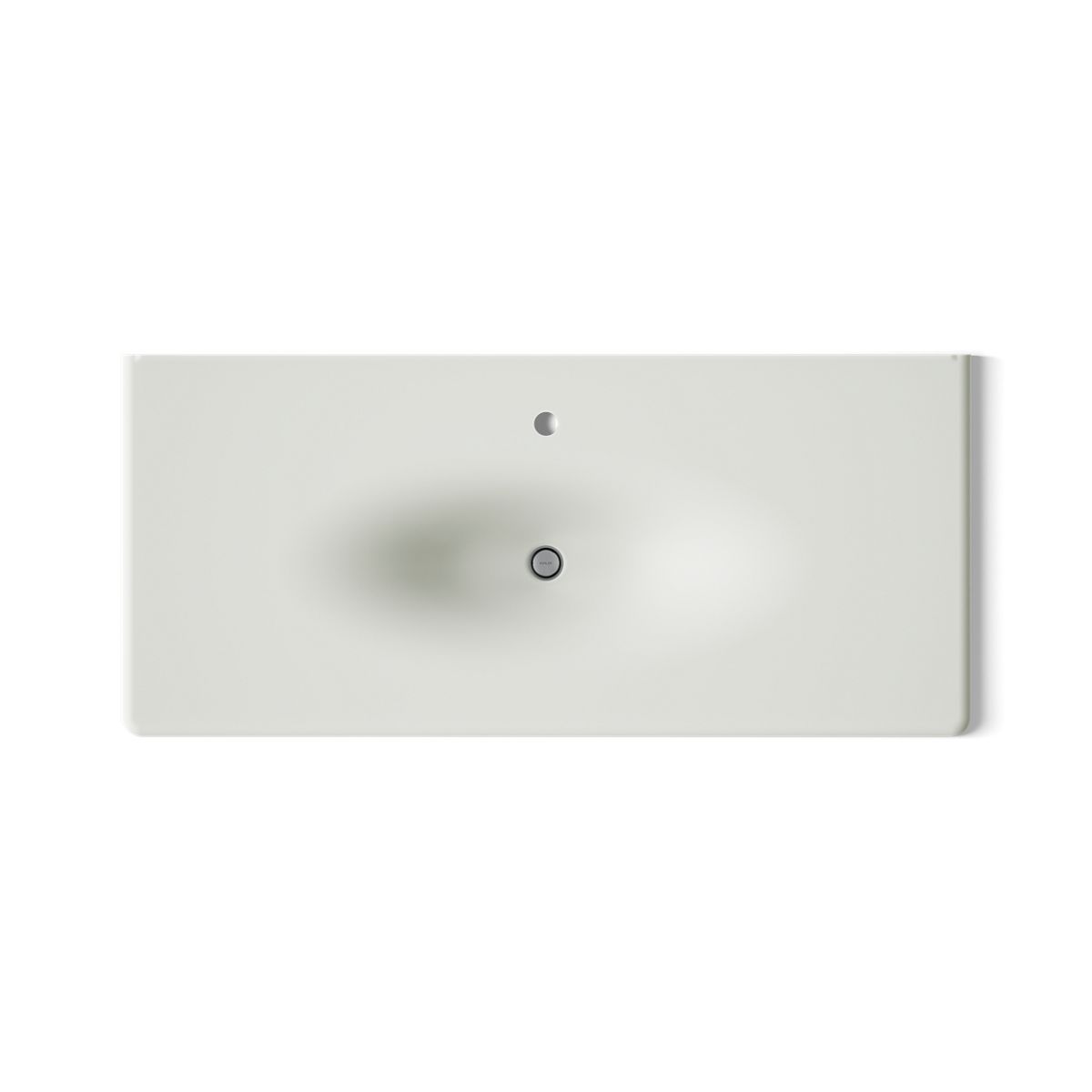 KOHLER Iron/Impressions 49" Enameled cast iron vanity top with integrated oval sink