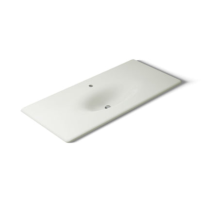 KOHLER Iron/Impressions 49" Enameled cast iron vanity top with integrated oval sink