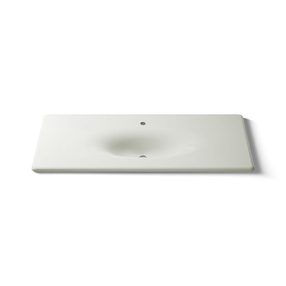 KOHLER Iron/Impressions 49" Enameled cast iron vanity top with integrated oval sink