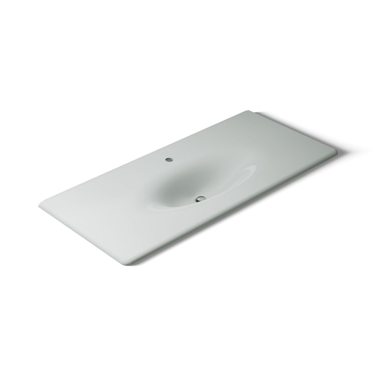 KOHLER Iron/Impressions 49" Enameled cast iron vanity top with integrated oval sink