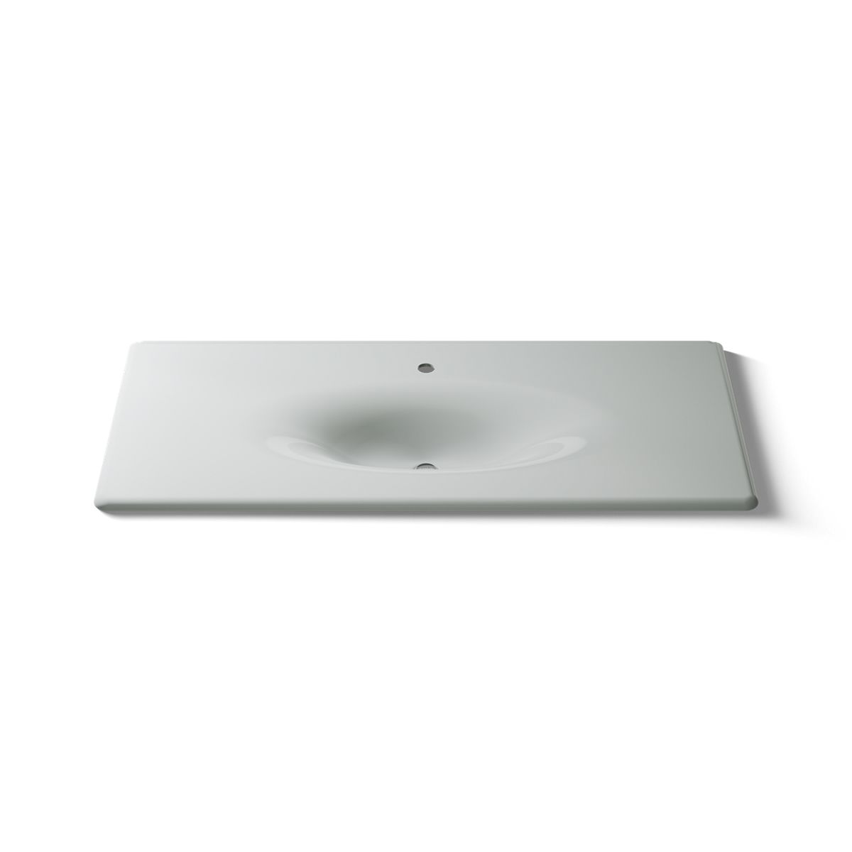 KOHLER Iron/Impressions 49" Enameled cast iron vanity top with integrated oval sink