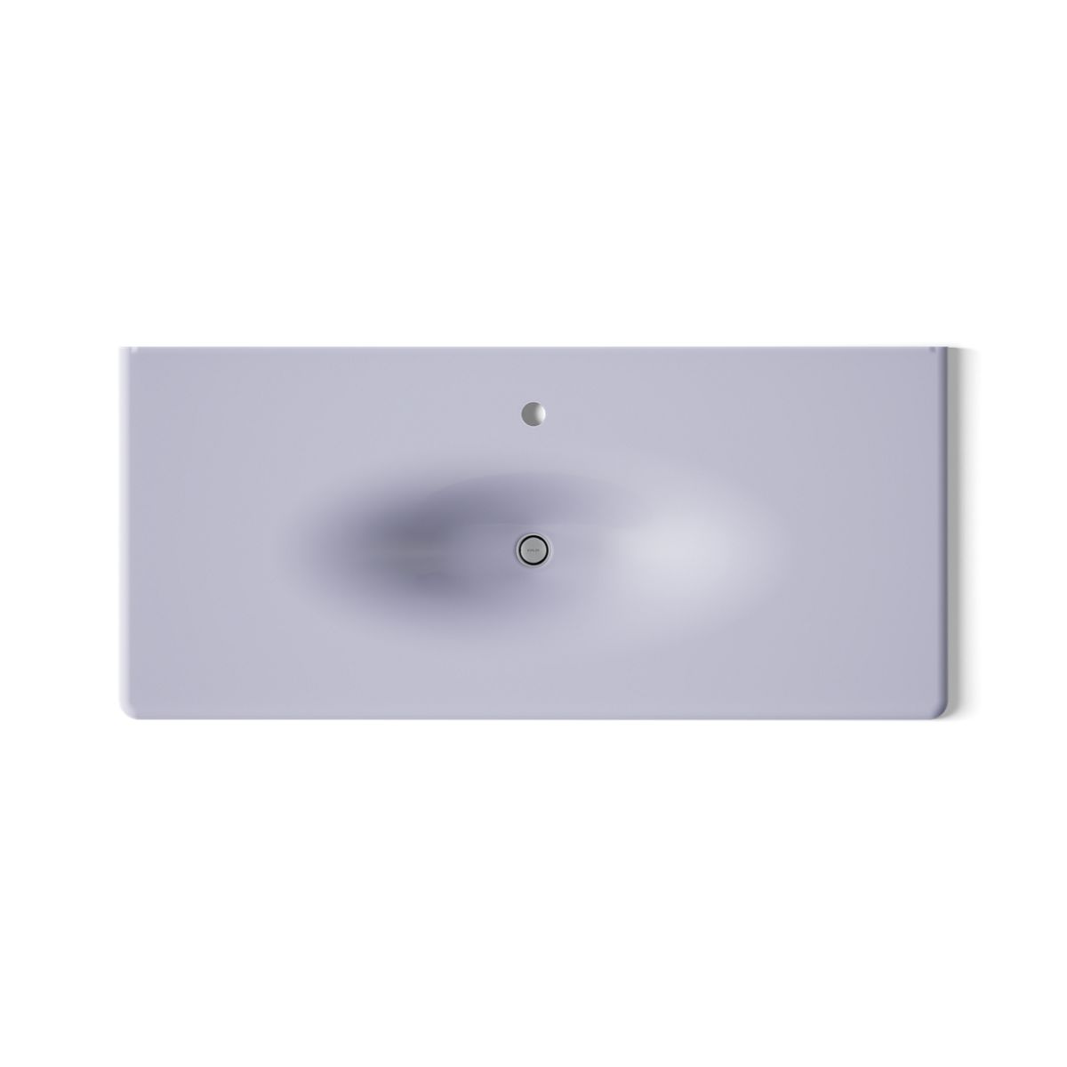 KOHLER Iron/Impressions 49" Enameled cast iron vanity top with integrated oval sink