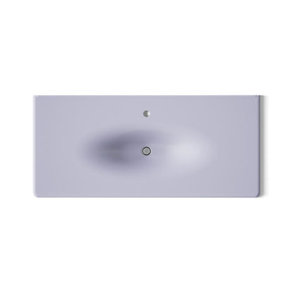 KOHLER Iron/Impressions 49" Enameled cast iron vanity top with integrated oval sink