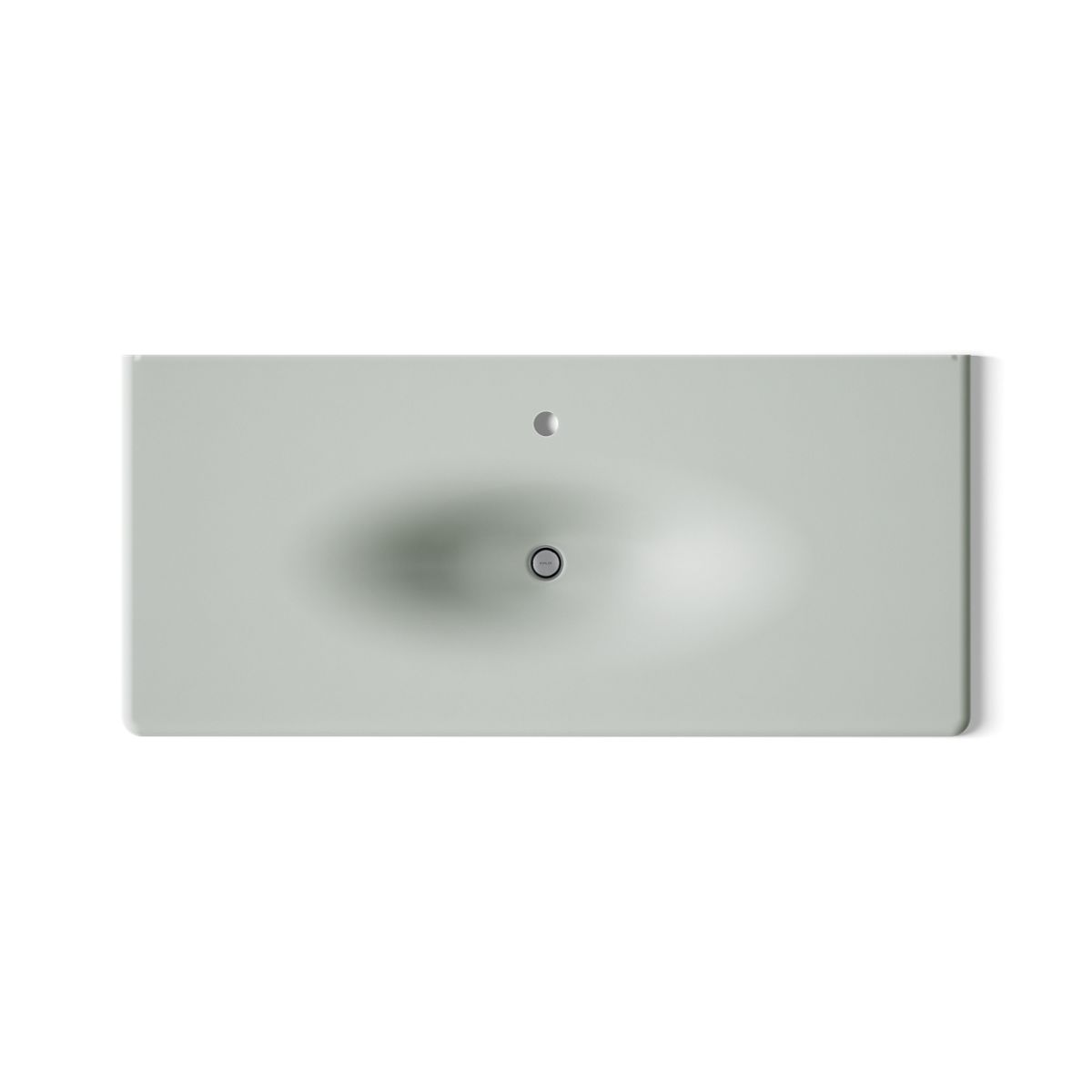 KOHLER Iron/Impressions 49" Enameled cast iron vanity top with integrated oval sink