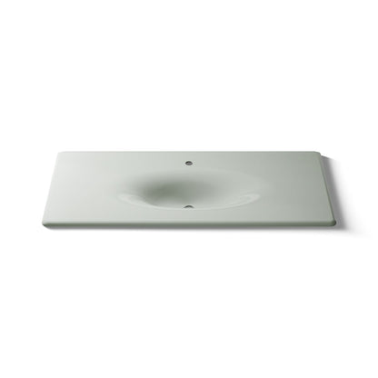 KOHLER Iron/Impressions 49" Enameled cast iron vanity top with integrated oval sink