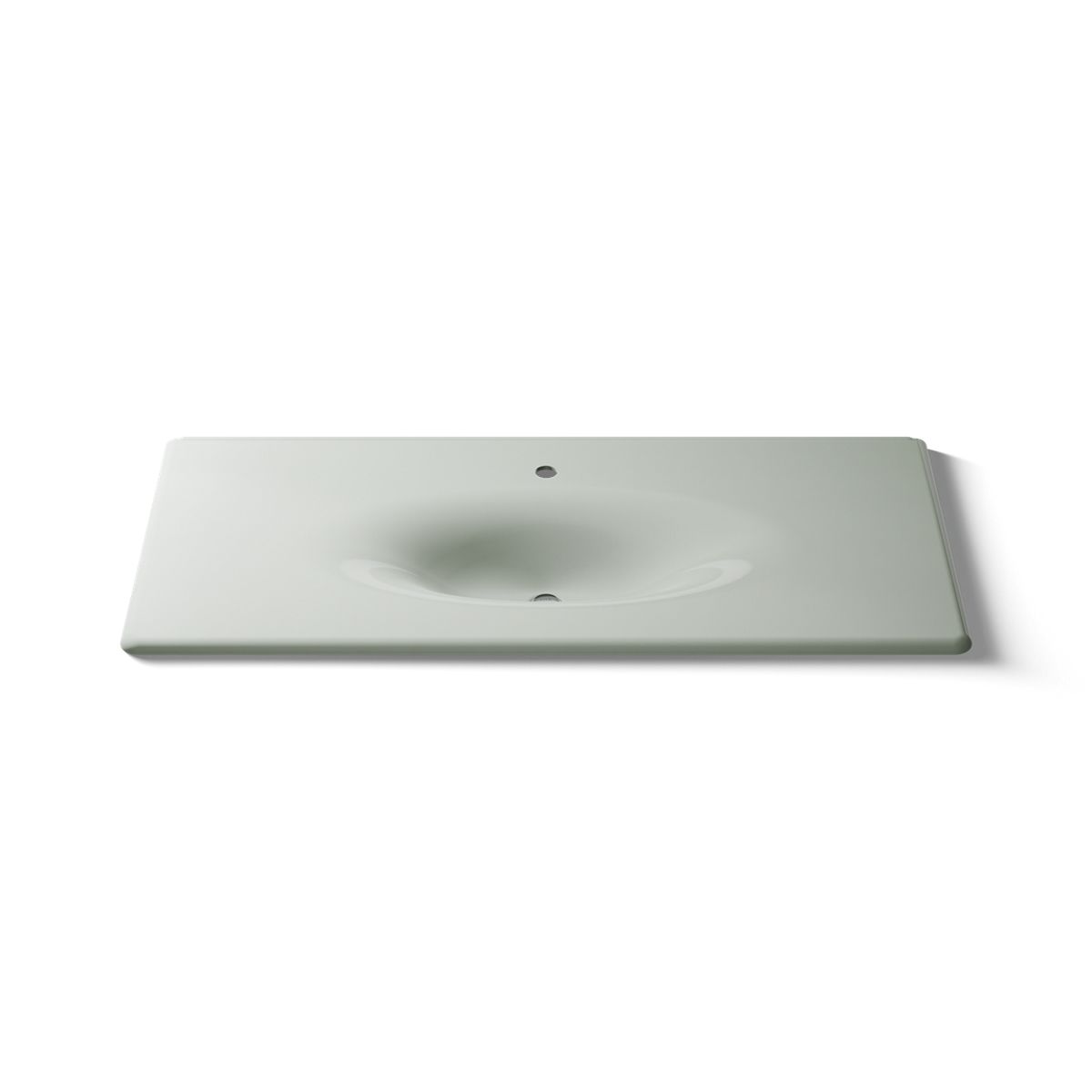KOHLER Iron/Impressions 49" Enameled cast iron vanity top with integrated oval sink