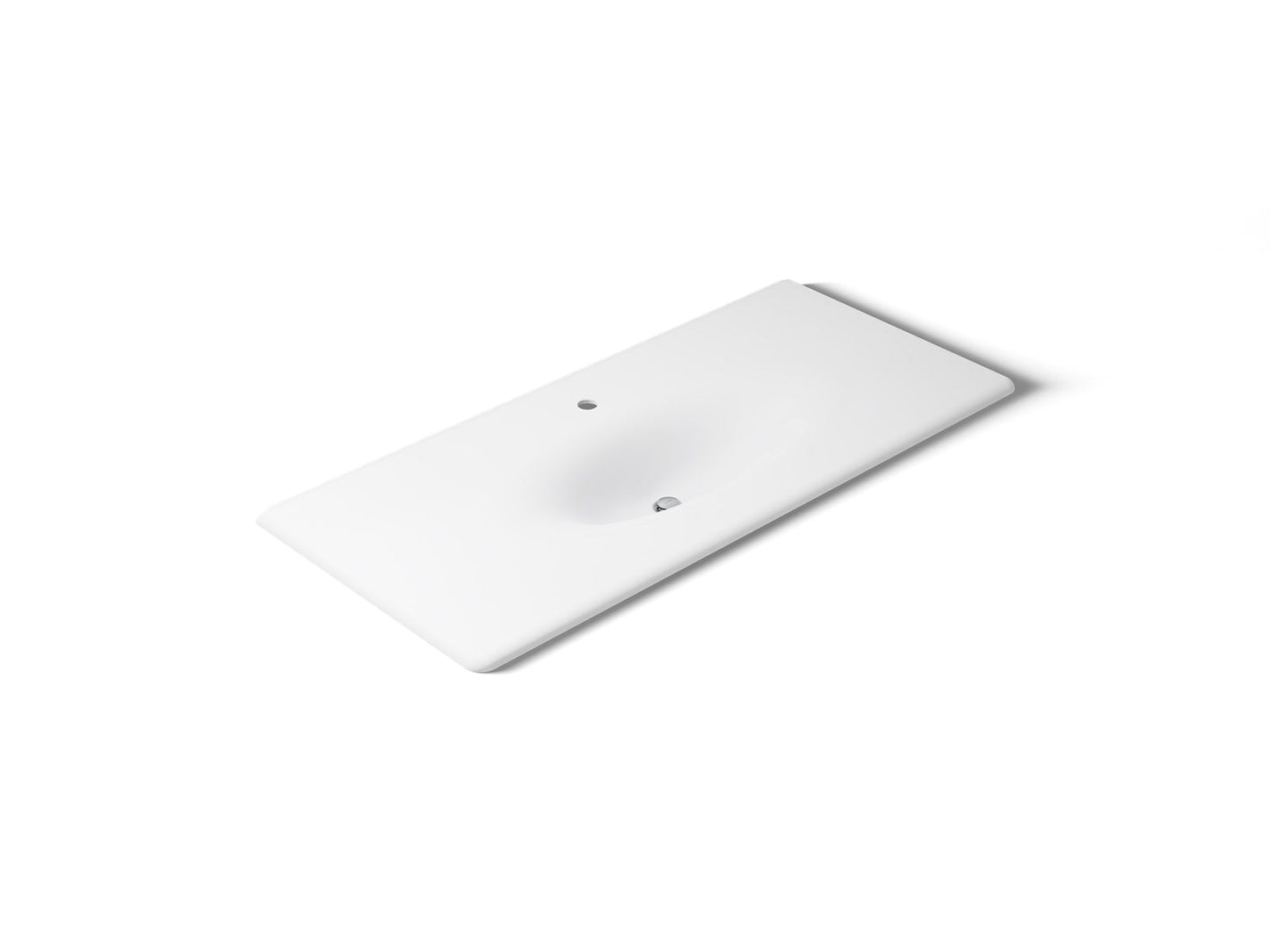 KOHLER Iron/Impressions 49" Enameled cast iron vanity top with integrated oval sink
