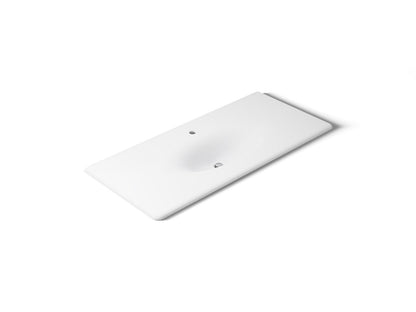 KOHLER Iron/Impressions 49" Enameled cast iron vanity top with integrated oval sink