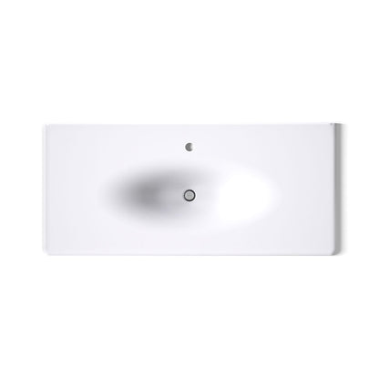 KOHLER Iron/Impressions 49" Enameled cast iron vanity top with integrated oval sink