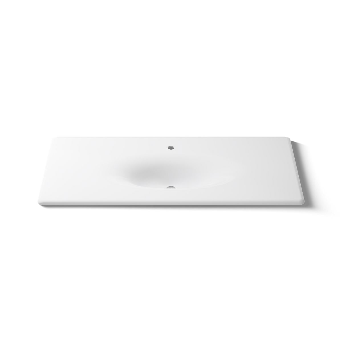 KOHLER Iron/Impressions 49" Enameled cast iron vanity top with integrated oval sink