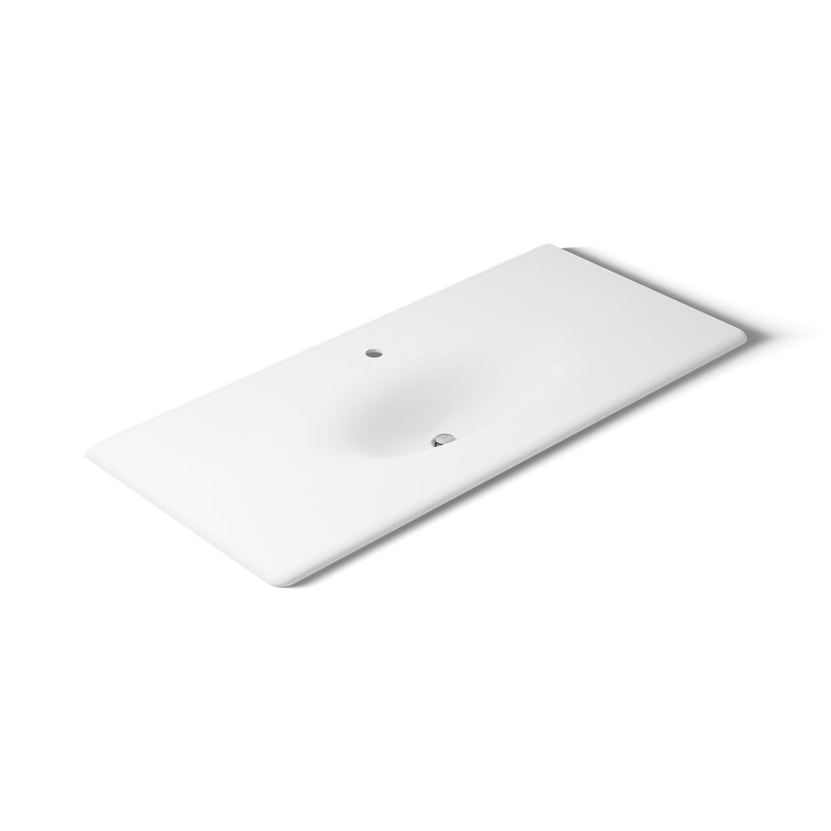 KOHLER Iron/Impressions 49" Enameled cast iron vanity top with integrated oval sink