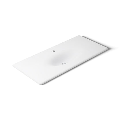 KOHLER Iron/Impressions 49" Enameled cast iron vanity top with integrated oval sink
