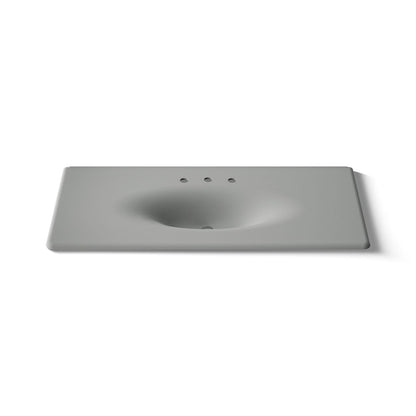 KOHLER Iron/Impressions 49" Enameled cast iron vanity top with integrated oval sink