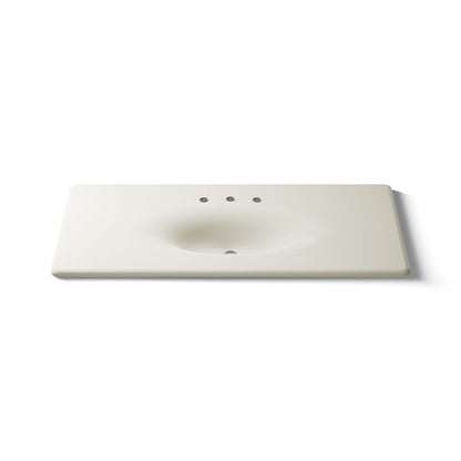 KOHLER Iron/Impressions 49" Enameled cast iron vanity top with integrated oval sink