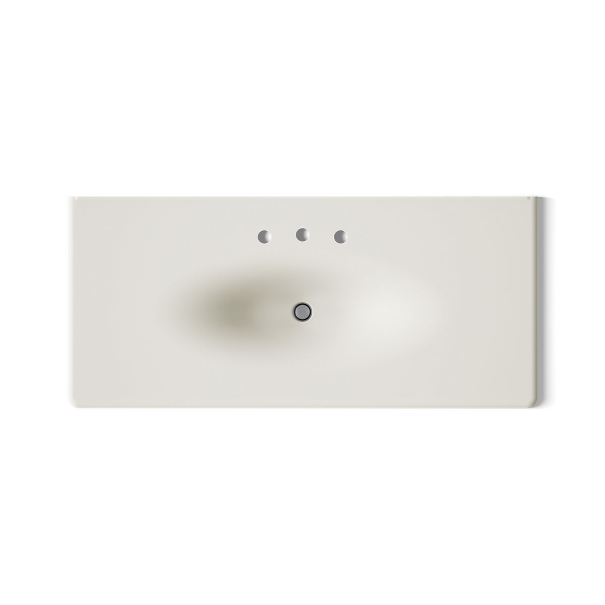 KOHLER Iron/Impressions 49" Enameled cast iron vanity top with integrated oval sink