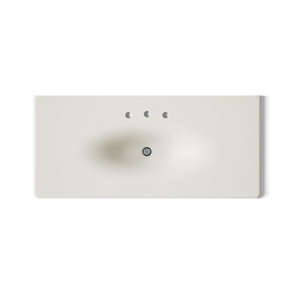 KOHLER Iron/Impressions 49" Enameled cast iron vanity top with integrated oval sink