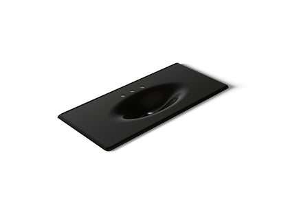 KOHLER Iron/Impressions 49" Enameled cast iron vanity top with integrated oval sink