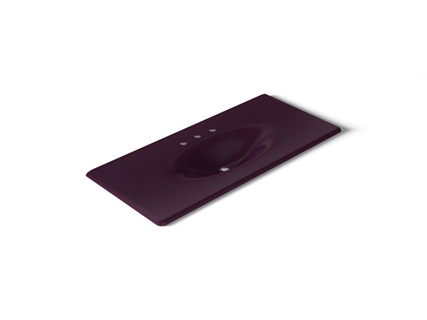 KOHLER Iron/Impressions 49" Enameled cast iron vanity top with integrated oval sink
