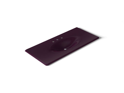 KOHLER Iron/Impressions 49" Enameled cast iron vanity top with integrated oval sink