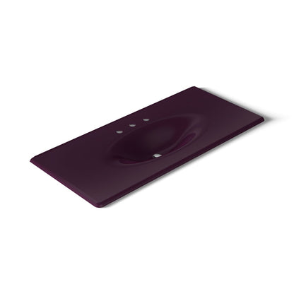 KOHLER Iron/Impressions 49" Enameled cast iron vanity top with integrated oval sink