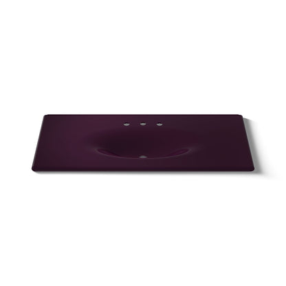 KOHLER Iron/Impressions 49" Enameled cast iron vanity top with integrated oval sink