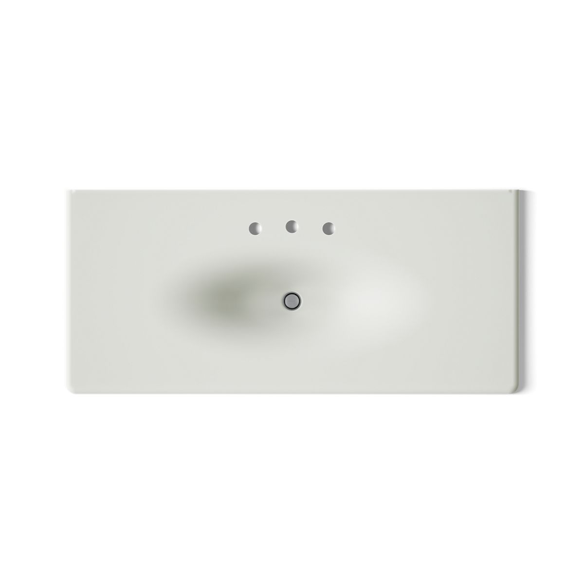 KOHLER Iron/Impressions 49" Enameled cast iron vanity top with integrated oval sink
