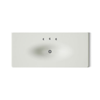 KOHLER Iron/Impressions 49" Enameled cast iron vanity top with integrated oval sink