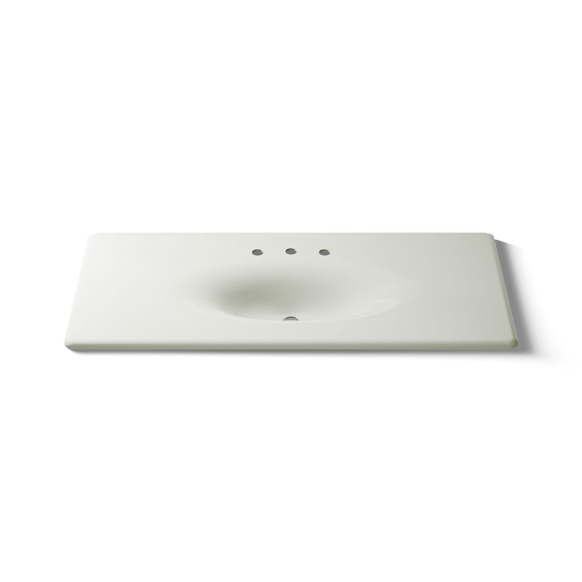 KOHLER Iron/Impressions 49" Enameled cast iron vanity top with integrated oval sink
