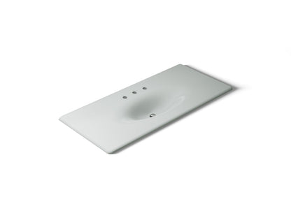 KOHLER Iron/Impressions 49" Enameled cast iron vanity top with integrated oval sink