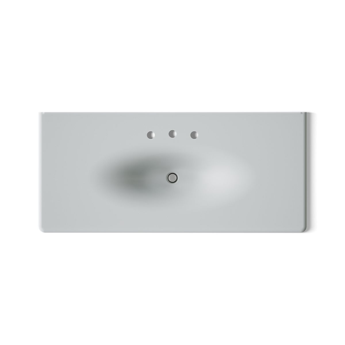 KOHLER Iron/Impressions 49" Enameled cast iron vanity top with integrated oval sink