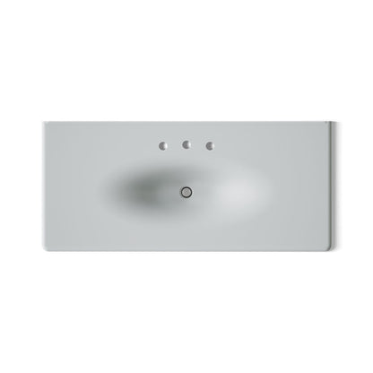 KOHLER Iron/Impressions 49" Enameled cast iron vanity top with integrated oval sink