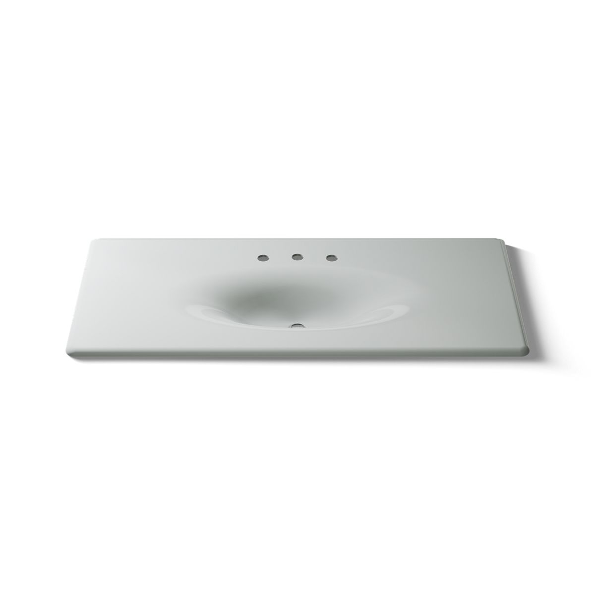 KOHLER Iron/Impressions 49" Enameled cast iron vanity top with integrated oval sink