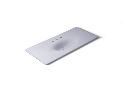 KOHLER Iron/Impressions 49" Enameled cast iron vanity top with integrated oval sink