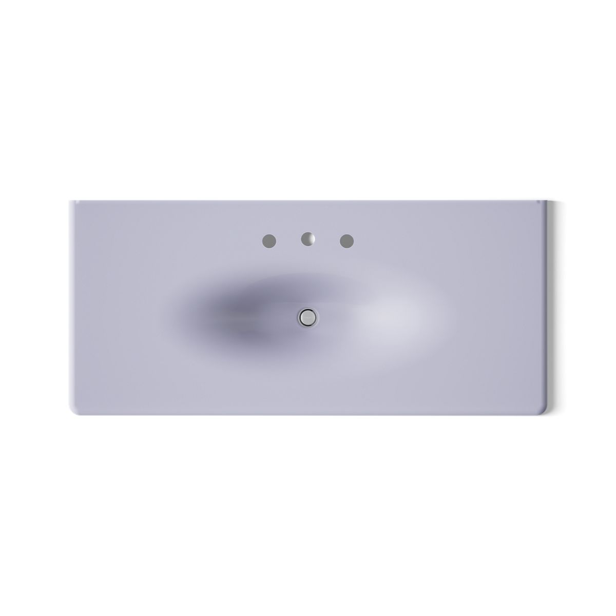 KOHLER Iron/Impressions 49" Enameled cast iron vanity top with integrated oval sink