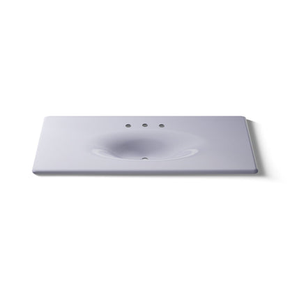 KOHLER Iron/Impressions 49" Enameled cast iron vanity top with integrated oval sink