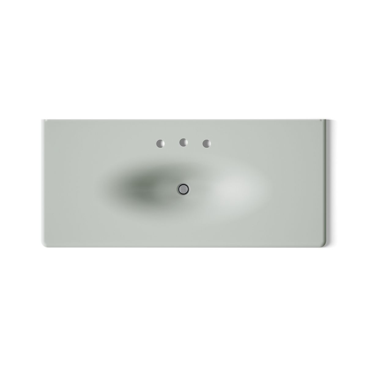 KOHLER Iron/Impressions 49" Enameled cast iron vanity top with integrated oval sink