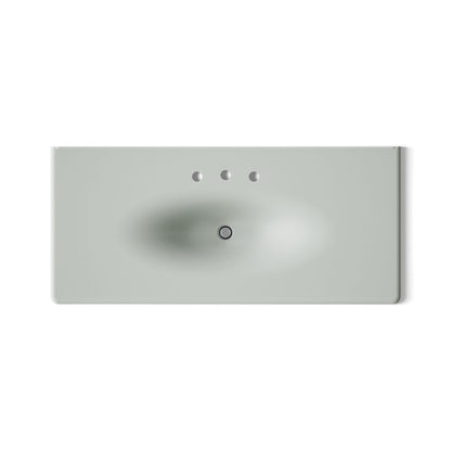 KOHLER Iron/Impressions 49" Enameled cast iron vanity top with integrated oval sink