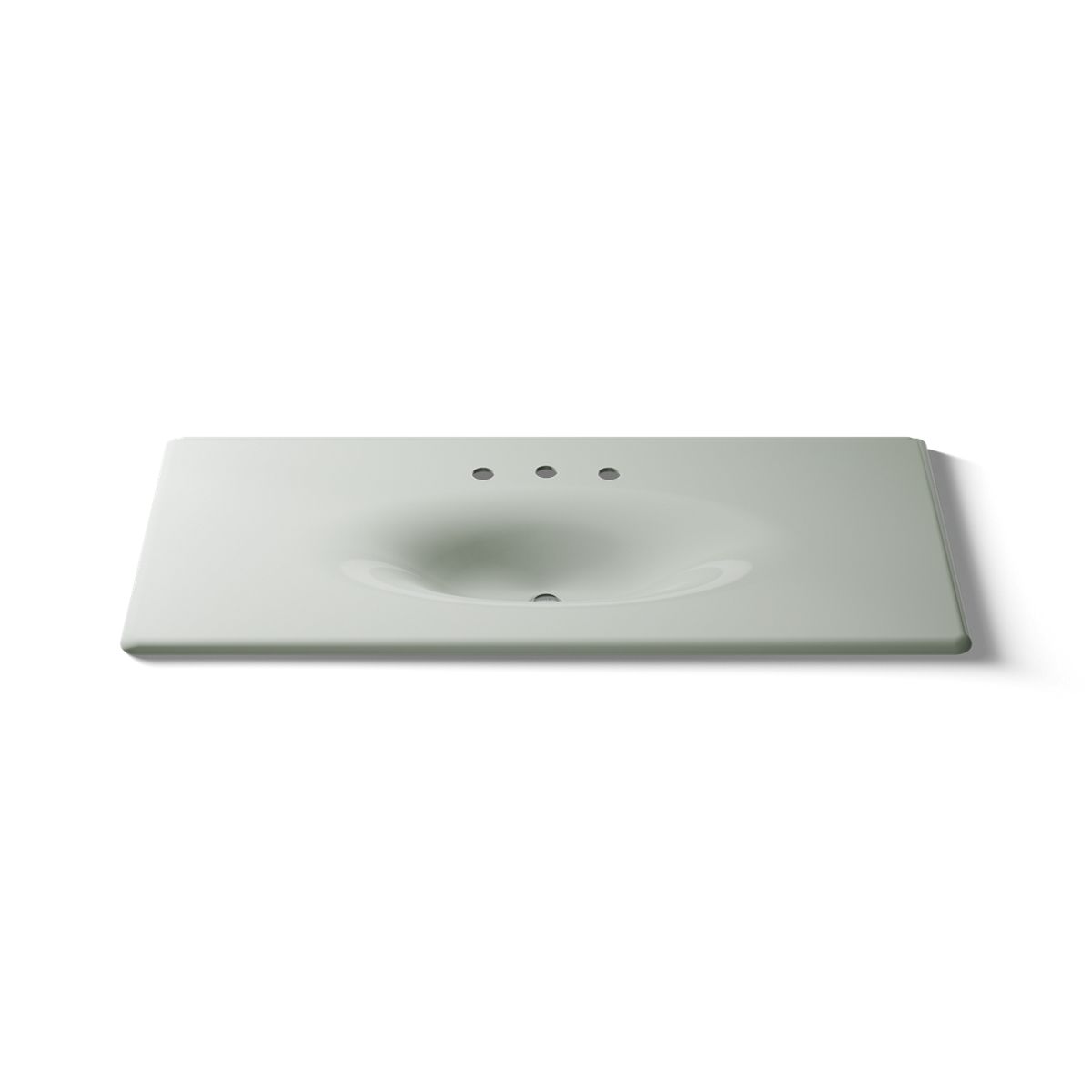 KOHLER Iron/Impressions 49" Enameled cast iron vanity top with integrated oval sink