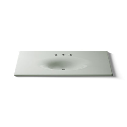 KOHLER Iron/Impressions 49" Enameled cast iron vanity top with integrated oval sink